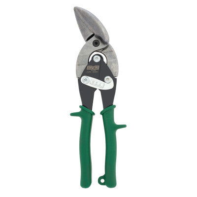 Offset Aviation Snips, Cuts Straight and Right, 10 in