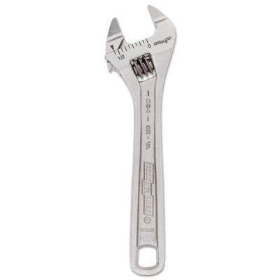 Adjustable Wrenches, 4.52 in Long, 0.51 in Opening, Chrome