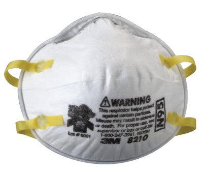 N95 Particulate Respirators, Half Facepiece, Fiter, One Size