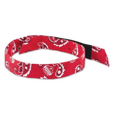 Chill-Its 6705 Evaporative Cooling Hook and Loop Bandanas, Red Western