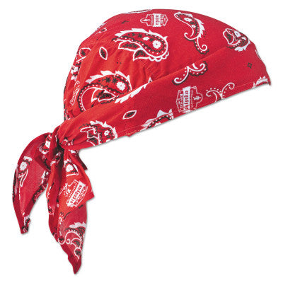 Chill-Its 6710CT Evaporative Cooling Triangle Hats w/ Cooling Towel, Red Western
