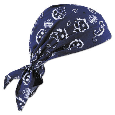 Chill-Its 6710CT Evaporative Cooling Triangle Hat w/ Cooling Towel, Navy Western