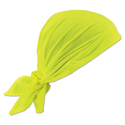 Chill-Its 6710CT Evaporative Cooling Triangle Hats w/ Cooling Towel, Hi-Vis Lime