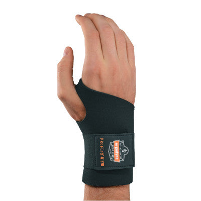 ProFlex 670 Ambidextrous Single Strap Wrist Support, Small, Black