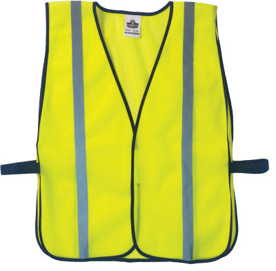 GloWear 8020HL Non-Certified Standard Safety Vests, One Size, Lime
