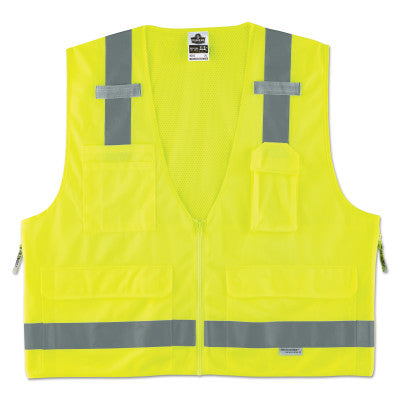 GloWear 8250Z Class 2 Surveyor Vests, 2XL/3XL, Lime