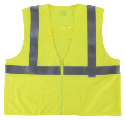 GloWear 8260FRHL Class 2 Fire Resistant Modacrylic Vests, Large/XLarge, Lime