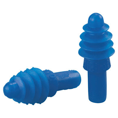 AirSoft Reusable Earplugs, TPE, Blue, Uncorded, Poly Bag