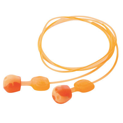 TrustFit Pod Earplugs, Foam, Orange, Corded