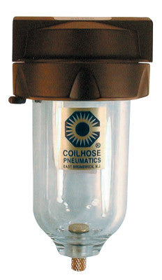 Heavy Duty Filters, Manual Drain, 1/2 in Inlet, 150 psi