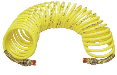 Nylon Self-Storing Air Hoses, 3/8 in I.D., 12 ft