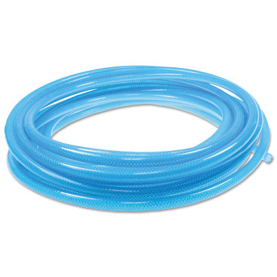 FLEXEEL Polyurethane Straight Hose, 1/4 in I.D., 100 ft, Strain Relief Fittings