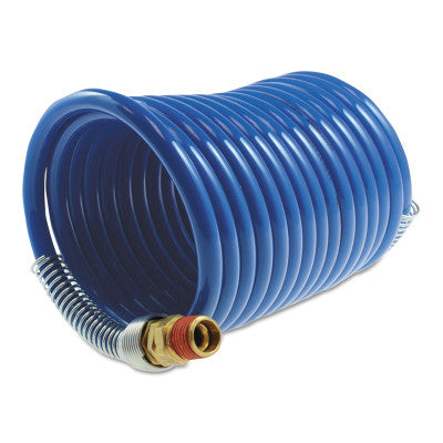 Stowaway Heavy-Duty Nylon Air Hoses, 1/4 in I.D., 25 ft, Swivel