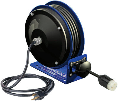 PC10 Series Power Cord Reels, 12/3 AWG, 20 A, 30 ft, Single Receptacle