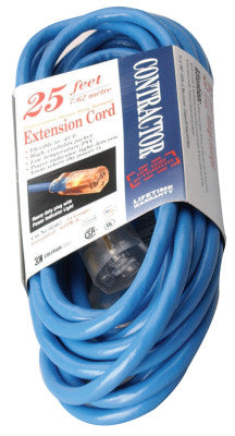 Vinyl Extension Cord, 25 ft, 1 Outlet