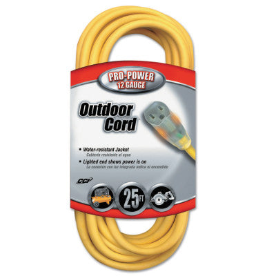 Yellow Jacket Power Cord, 25 ft, 1 Outlet