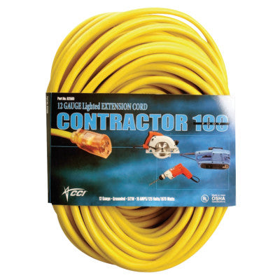 Vinyl Extension Cord, 50 ft, 1 Outlet