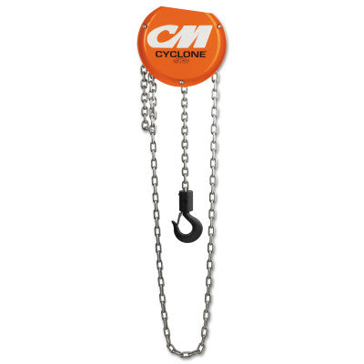 Cyclone Hand Chain Hoist, 3 Tons Capacity, 8 ft Lifting Height, 2 Falls, 85 lbf