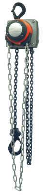 Hurricane Hand Chain Hoist, 1/2 Tons Cap., 8 ft Lifting Height, 1 Fall, 44 lbf