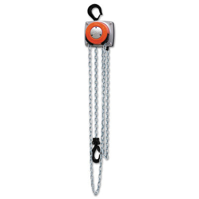 Hurricane 360 Hand Chain Hoist, 2 Tons Cap., 10 ft Lifting Ht., 1 Fall, 74 lbf