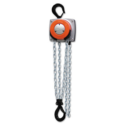 Hurricane 360 Hand Chain Hoist, 3 Tons Cap., 10 ft Lifting Ht., 1 Fall, 92 lbf