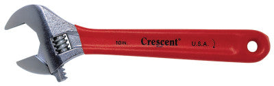 Cushion Grip Adjustable Wrenches, 8 in Long, 1 1/8 in Opening, Chrm, Cshon Grip