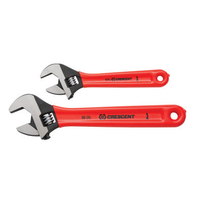 ADJ WRENCH SET- 6" 10" BLACK CARDED SENSORMATIC