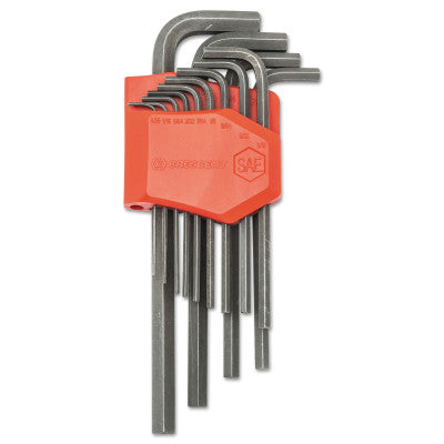 13 Piece Long Arm SAE Hex Key Sets, Hex Tip, Inch