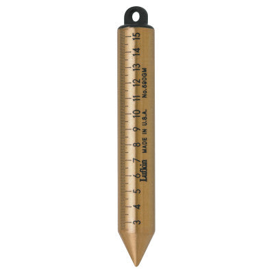 Inage Oil Gauging Plumb Bobs, 20 oz, Brass, Millimeters/Centimeters