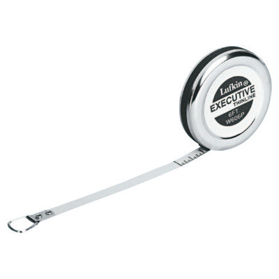 Executive Diameter Pocket Measuring Tapes, 1/4 in x 6 ft, A19 Blade