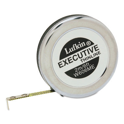 Executive Thinline Measuring Tapes, 1/4 in x 8 ft