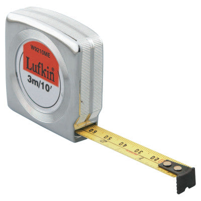 Mezurall Measuring Tapes, 1/2 in x 10 ft, Inch/Metric