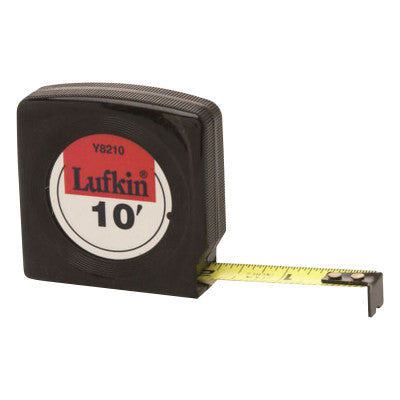 Mezurall Measuring Tapes, 1/2 in x 10 ft, Black