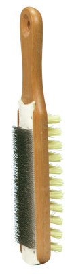 File Card and Brushes, 10 in, Wood Handle