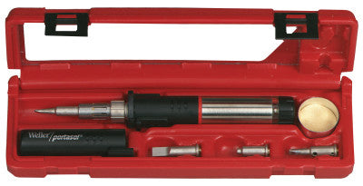 Super-Pro Self-Igniting Butane Soldering Iron Kits, Case;Stand;Sponge;Tips