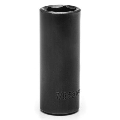 6 Point Deep Impact SAE Sockets, 1/2 in Dr, 7/8 in Opening