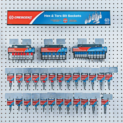27 Piece Hex and Torx Bit Socket Display
