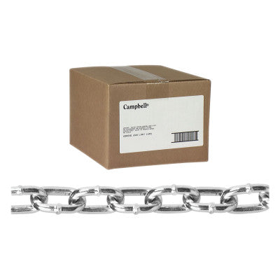 Straight Link Machine Chains, Size 2/0, 545 lb Limit, Bright Brass