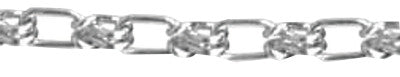 Lock Link Single Loop Chains, Size 2/0, 340 lb Limit, Galvanized