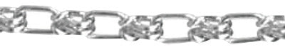 Lock Link Single Loop Chains, Size 2, 155 lb Limit, Galvanized
