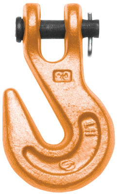 473 Series Clevis Grab Hooks, 3/8 in, 7,100 lb, Painted Orange