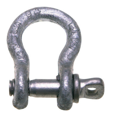 419 Series Anchor Shackles, 3/8 in Bail Size, 10 Tons, Screw Pin Shackle