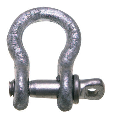 419-S Series Anchor Shackles, 3/8 in Bail Size, 10 Tons, Screw Pin Shackle