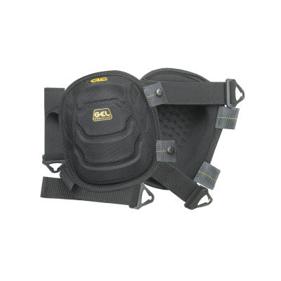 Gel-Tek Flooring Kneepads, Nylon Elastic Strap, Black
