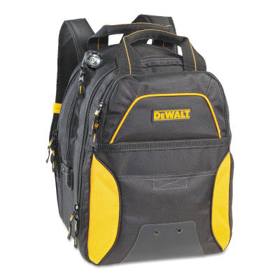 USB Charging Tool Backpacks, 11in x 15 in, 33 Compartments, Yellow/Black, LED
