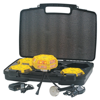 Universal Road Flares, Rechargeable, Red, 5 lb