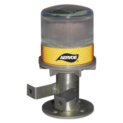 Solar Powered Strobe, w/Bracket, Yellow