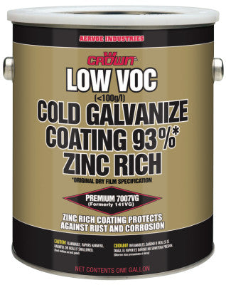 Low VOC Cold Galvanize Coating, 1 Gallon Can