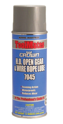 Heavy Duty Open Gear & Wire Rope Lubes, 12 oz, Aerosol Can