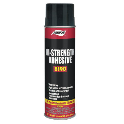 High Strength Adhesives, 12 oz, Aerosol Can